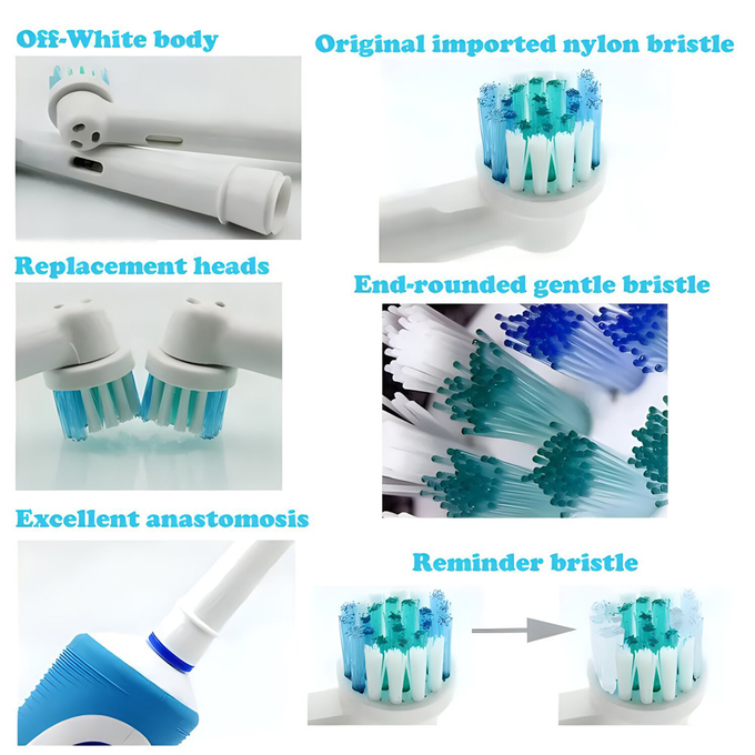 Oralchip Tête de brosse à dents électrique Remplacement de Tête de brosse à dents en stock 4